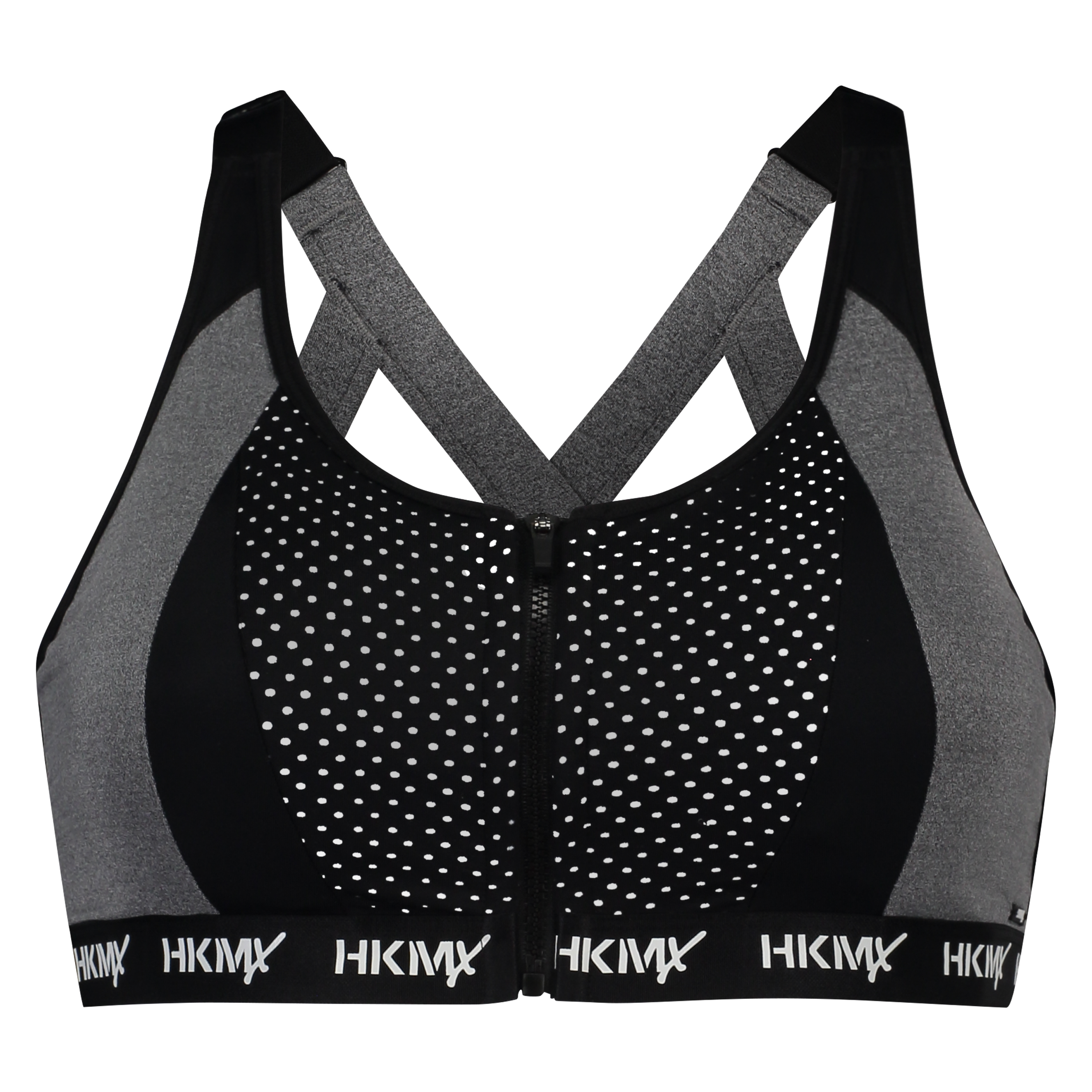 HKMX Sports bra The Pro Level 3, Grey, main