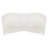 Seamless bandeau top, White