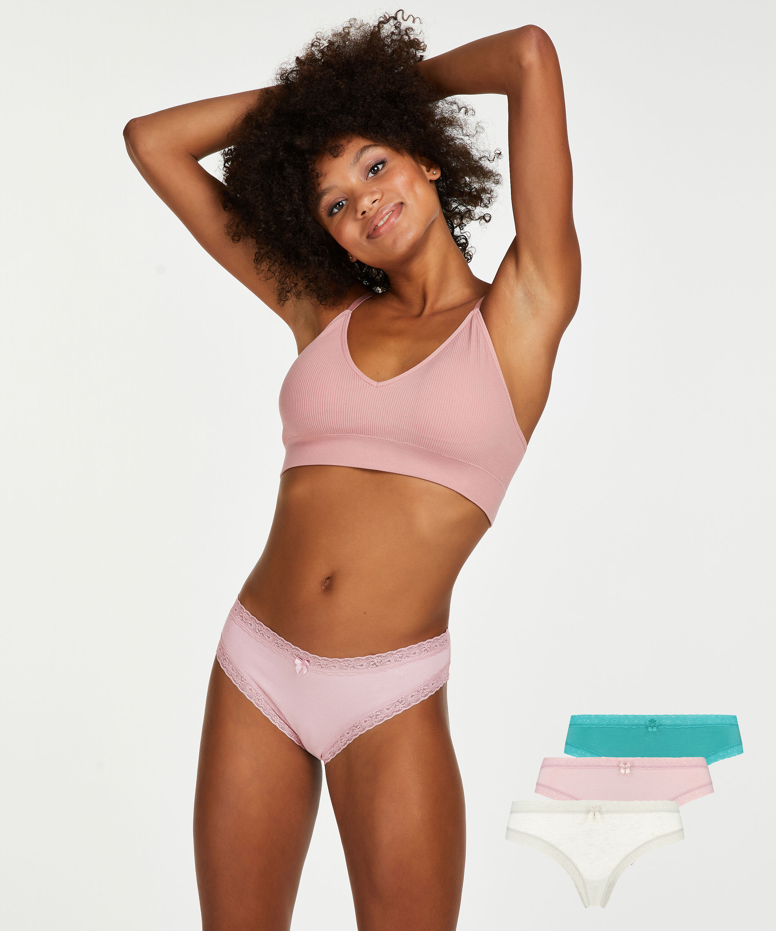 Serenity 3-pack Brazilians, Blue