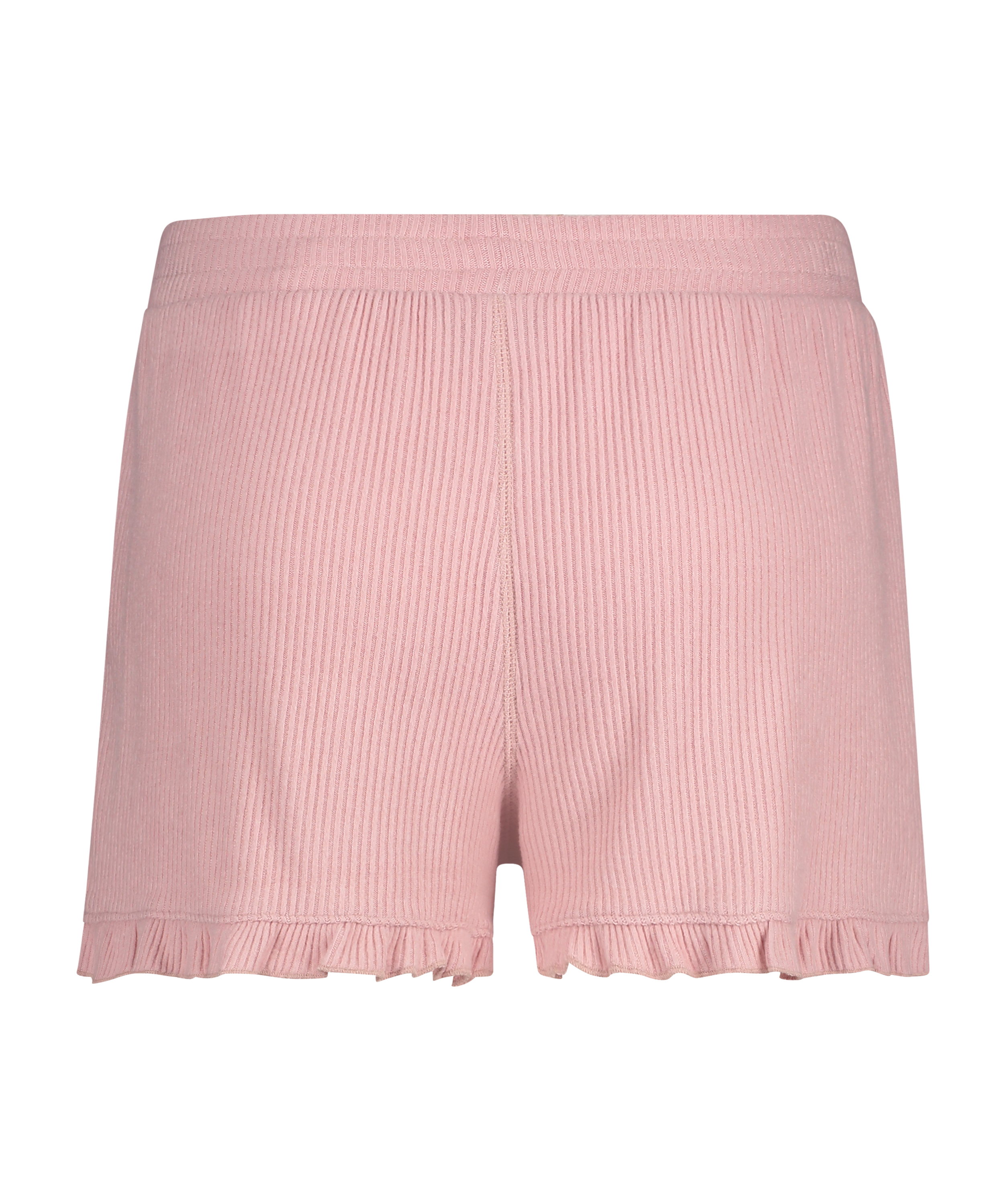 Brushed Rib Lace shorts, Pink, main