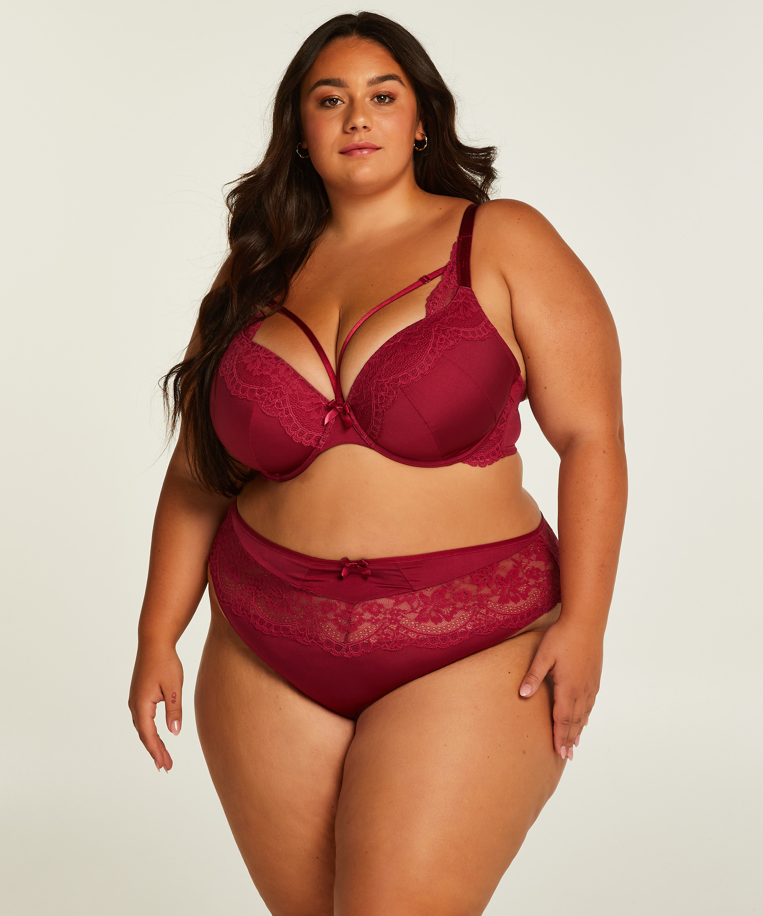 Georgia Padded Underwired Bra, Red, main