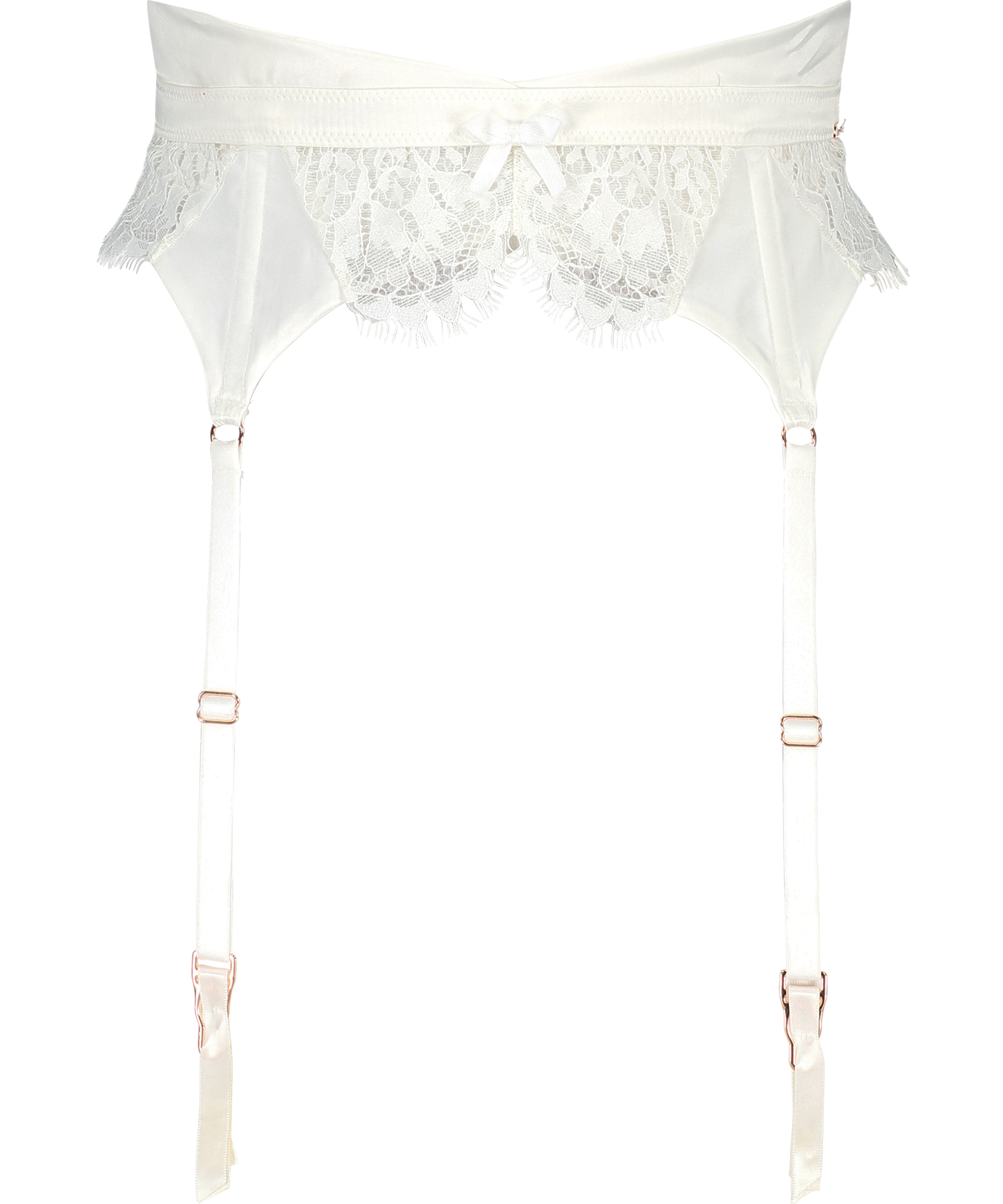 Hannako suspenders, White, main