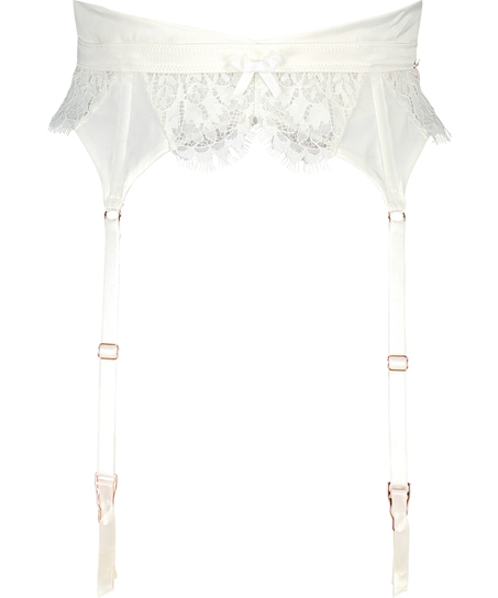 Hannako suspenders, White