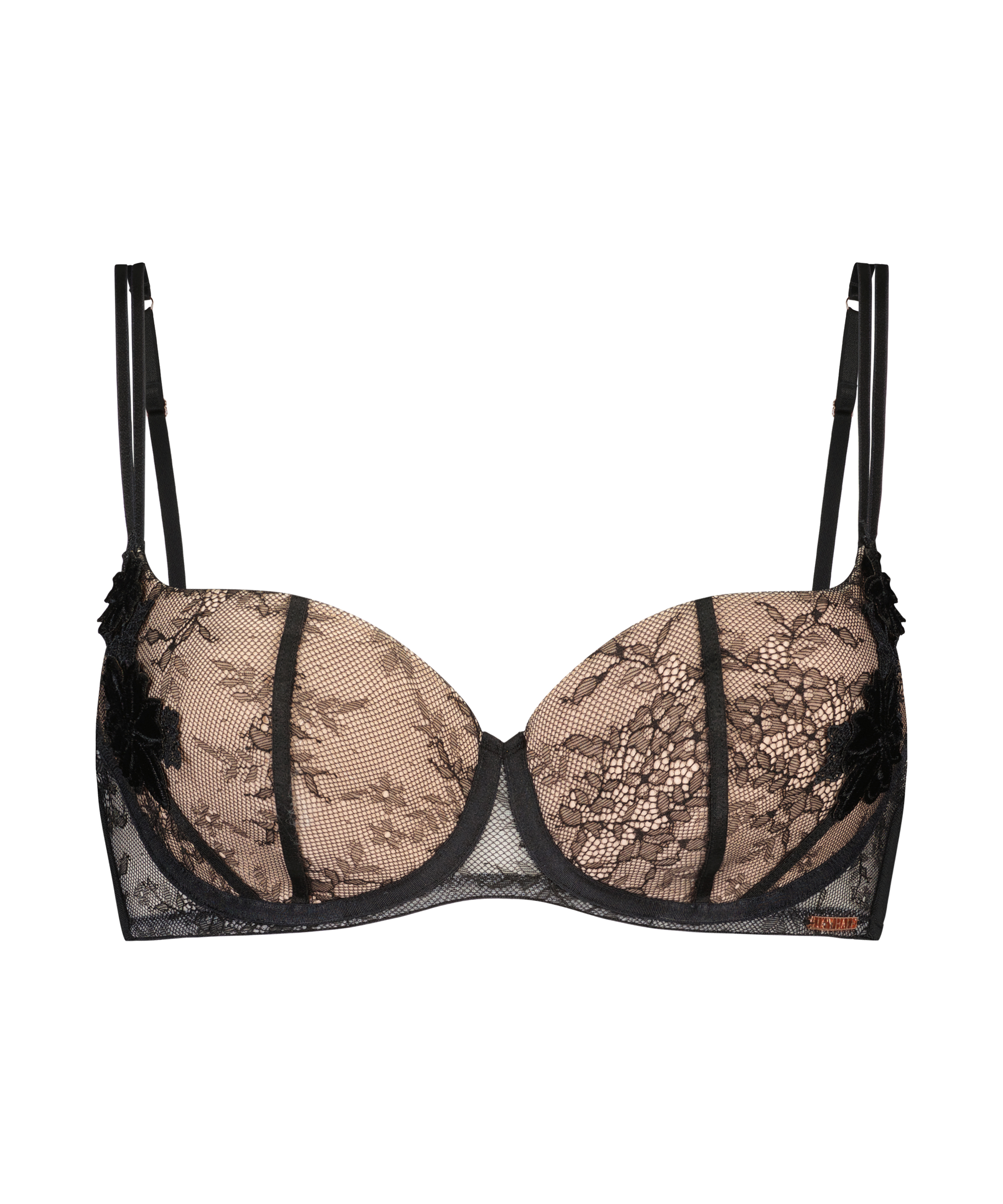 Kelsey Padded Underwired Bra Lucy Hale, Black, main