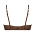Sexy mesh longline bralette, Brown