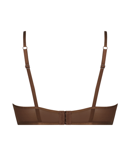 Sexy mesh longline bralette, Brown