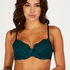 Emily Padded Underwired Bra, Green