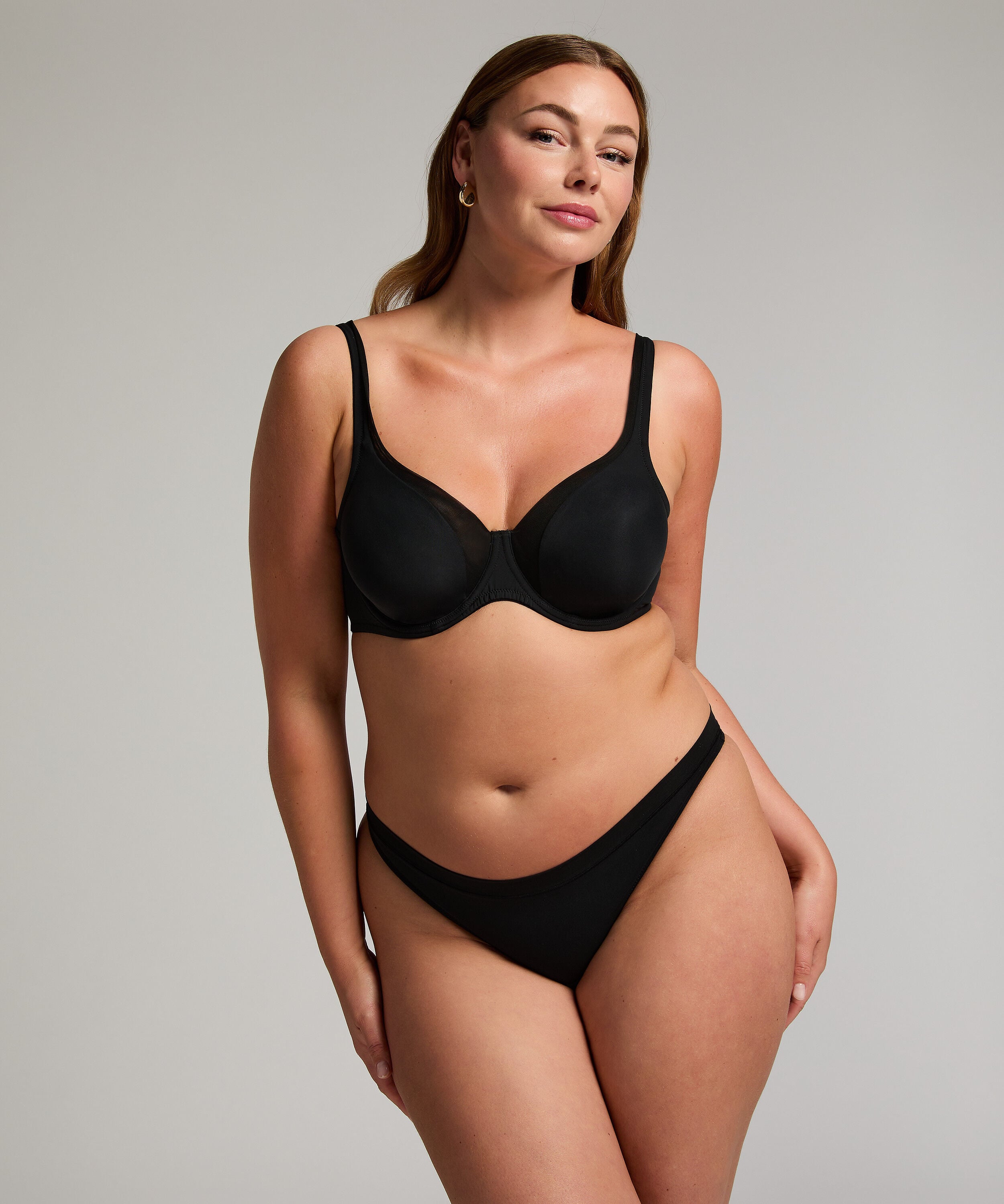 Mesh Thong, Black Mesh Thong, Black