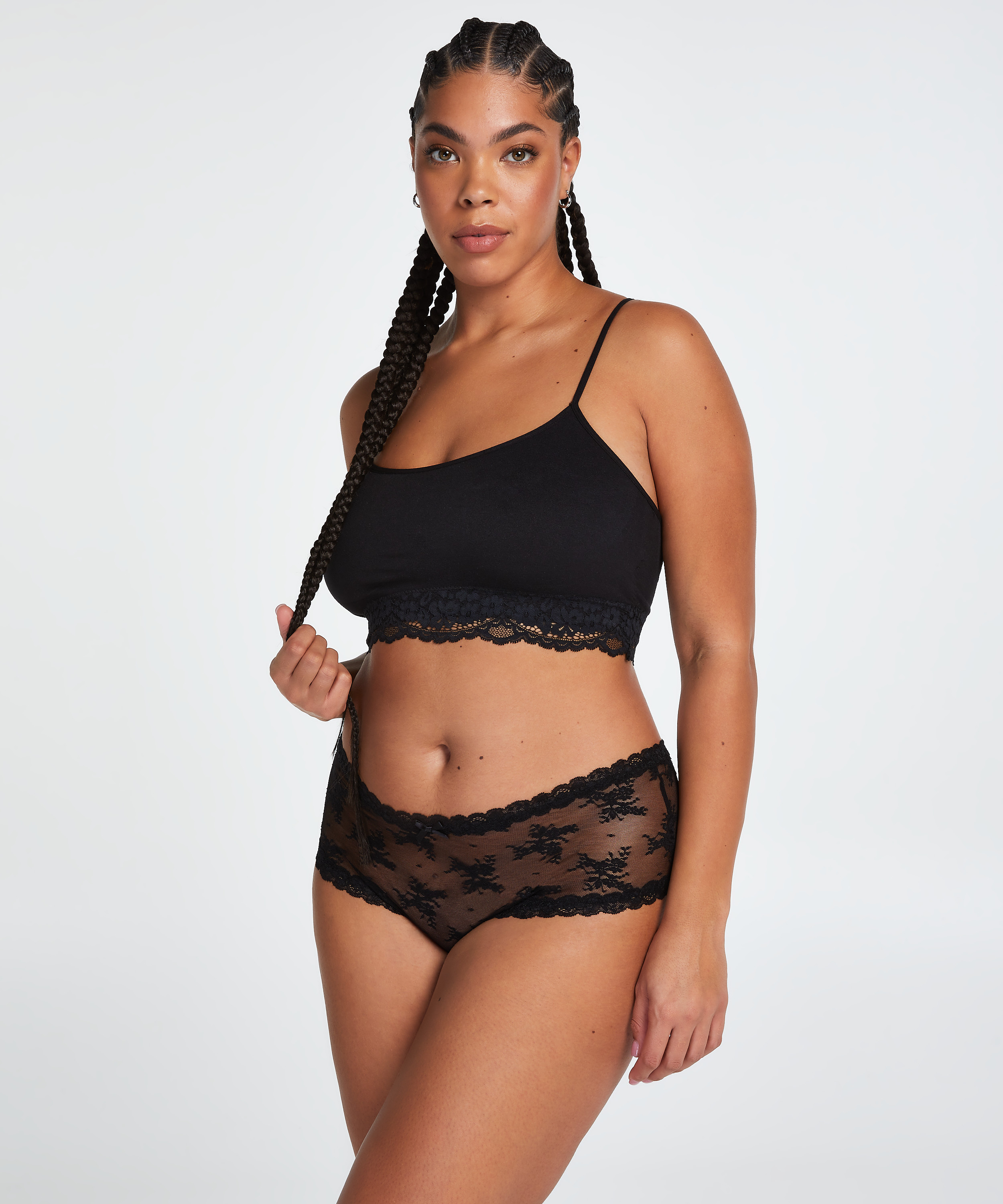 Brazilian V-shape Curvy, Black, main