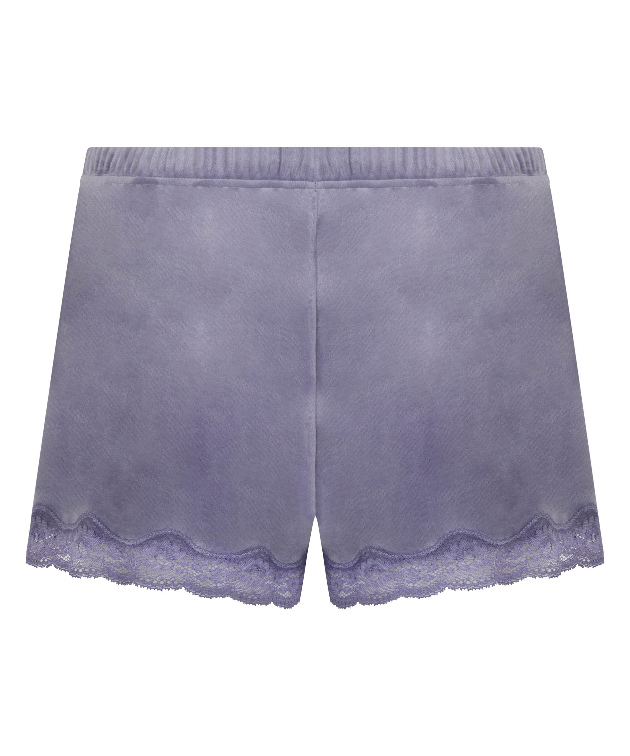 Velvet lace shorts, Purple, main