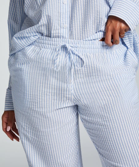 Cotton Pyjama Pants, Blue