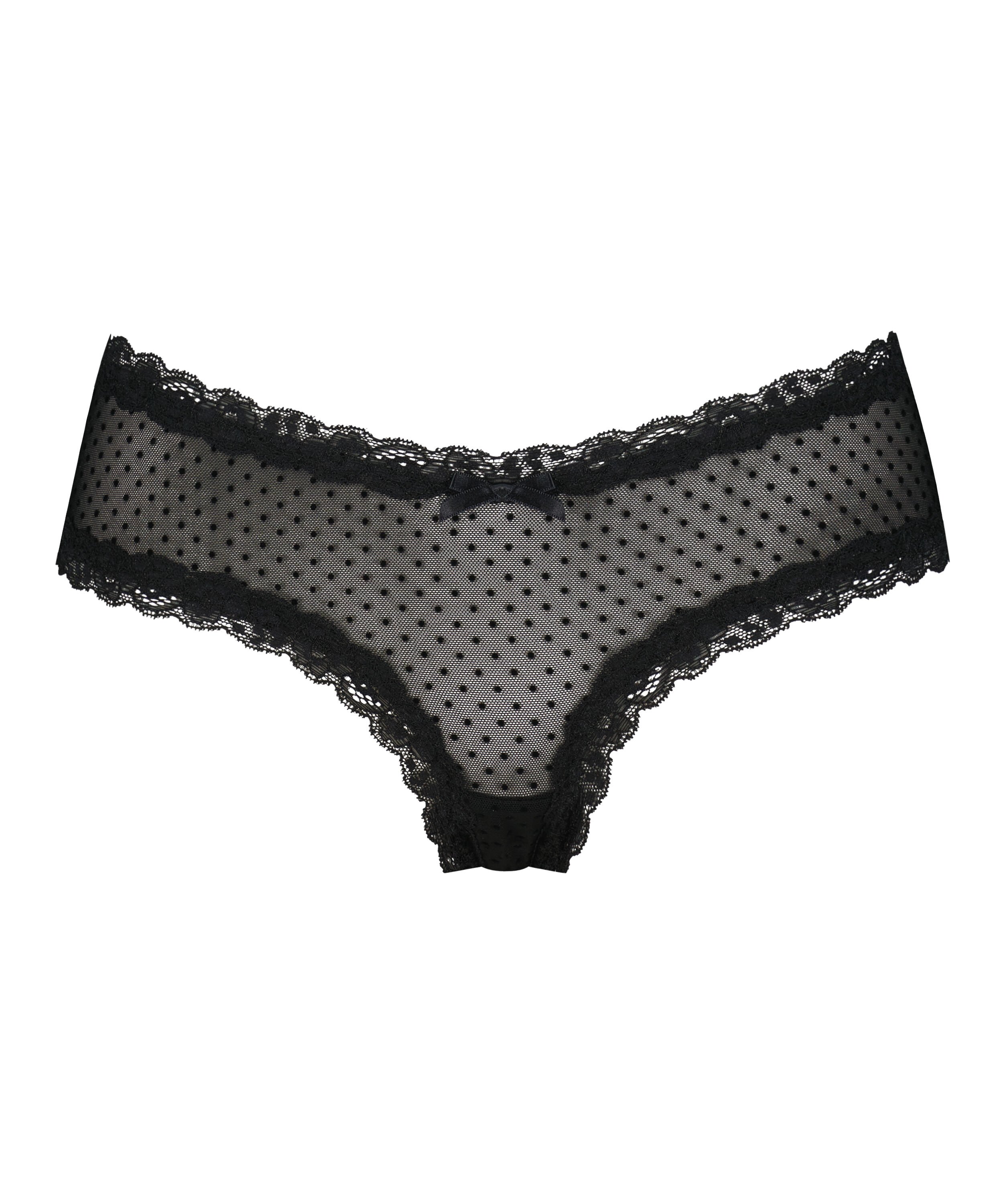 V-shape Mesh Brazilian, Black