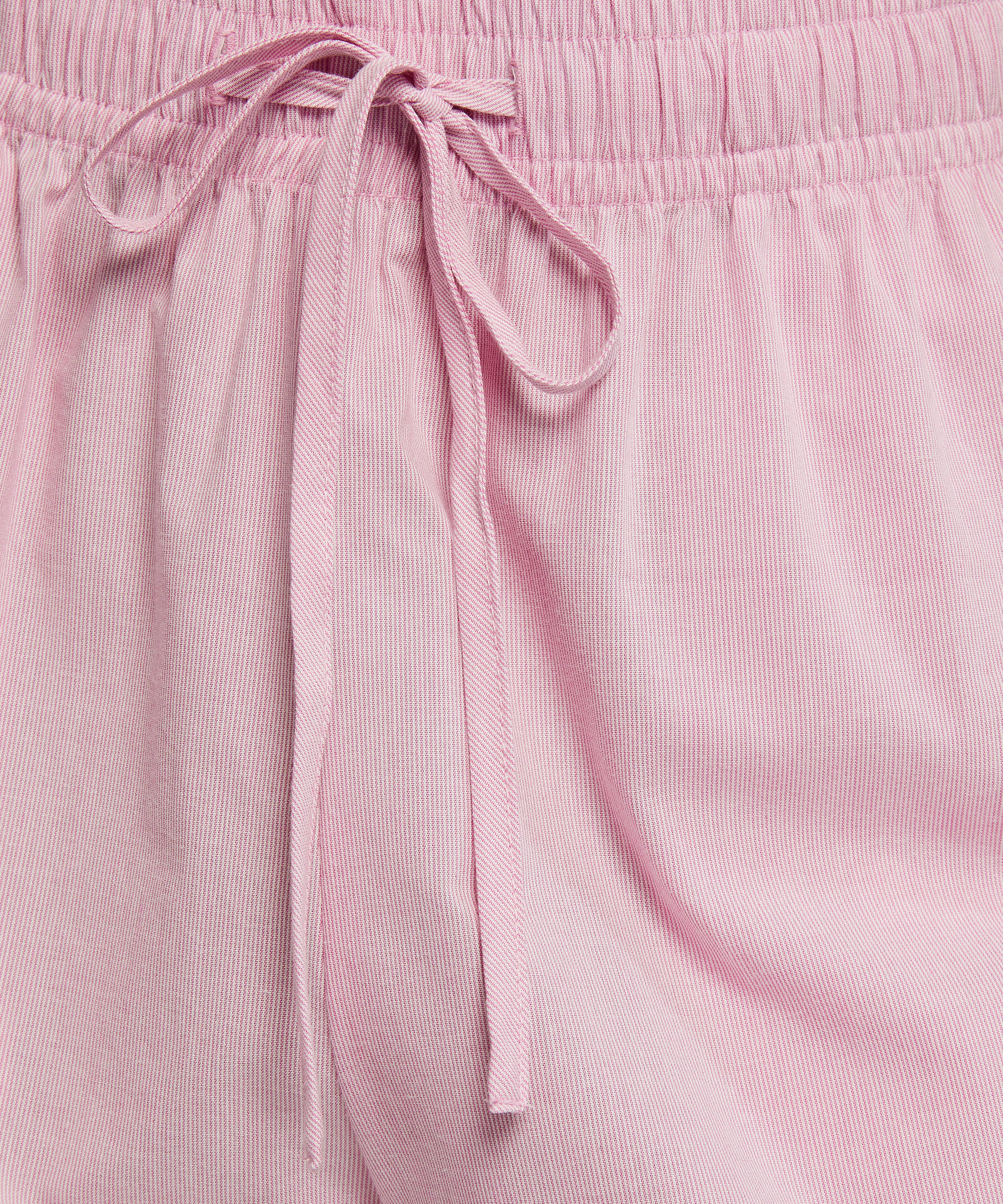 Stripy Pyjama Pants, Pink, main