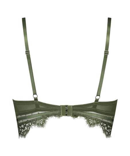 Marilee Padded Underwired Longline Bra, Green