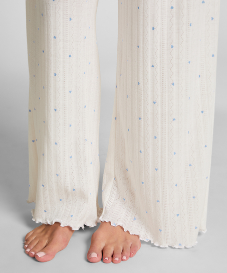 Pointelle Pyjama Pants, Blue