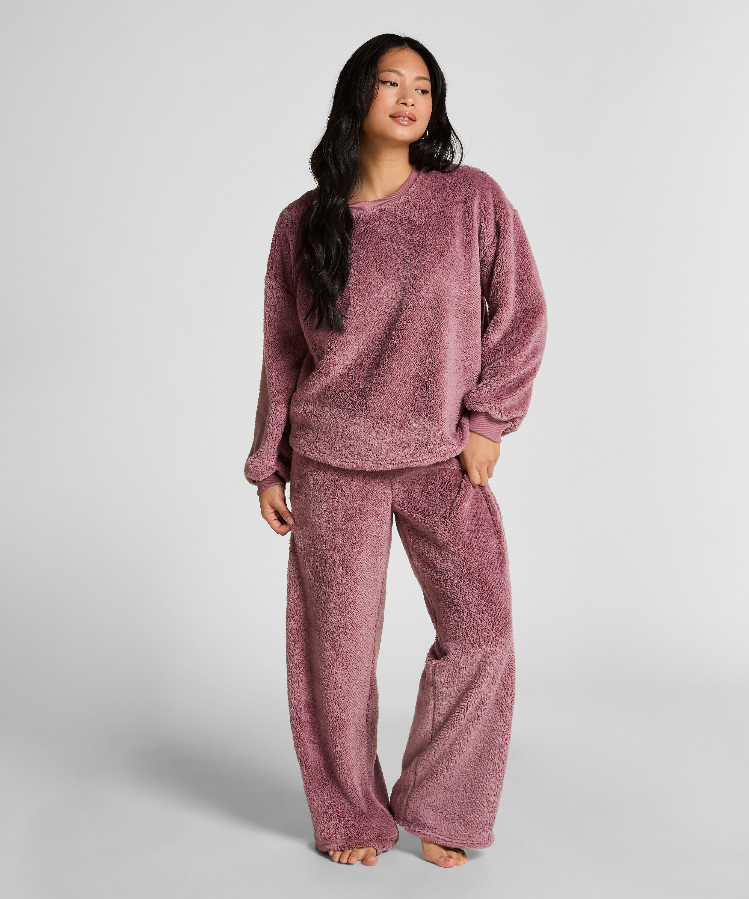 Pant Fluffy Fleece, Pink Pant Fluffy Fleece, Pink