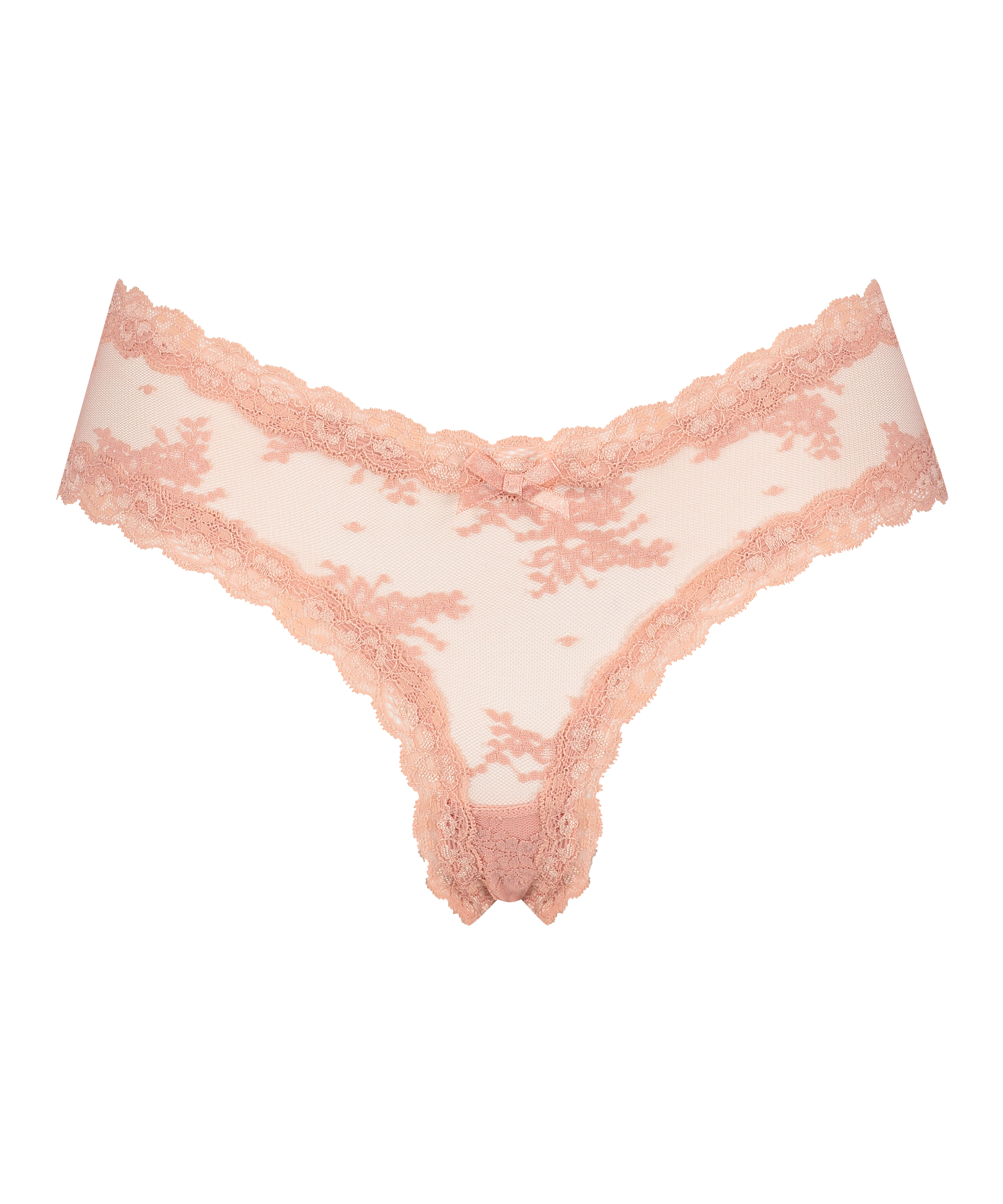 V-shape Mesh Brazilian, Pink, main
