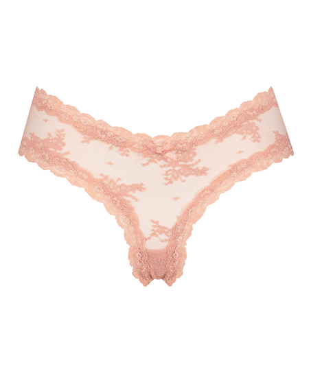 V-shape Mesh Brazilian, Pink