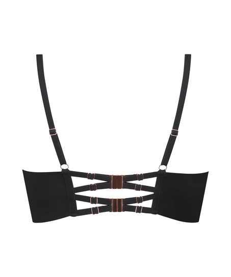 Allura Padded Underwired Longline Bra, Black