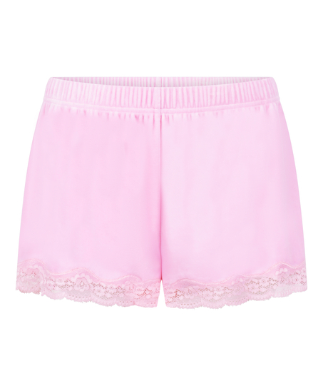 Short Velours Lace, Pink