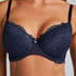 Marine Padded Underwired Bra, Blue