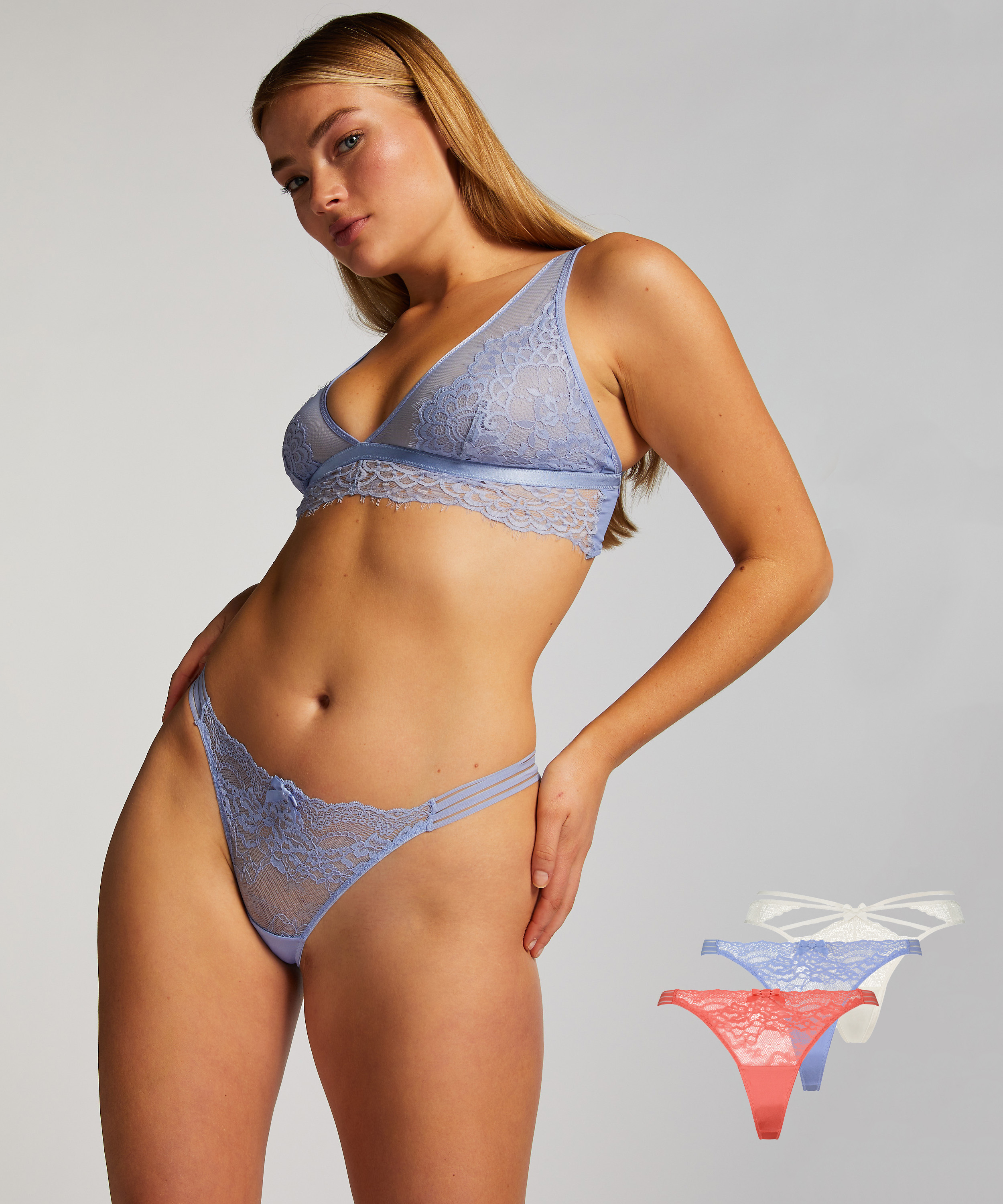 3-Pack Thong, Pink, main