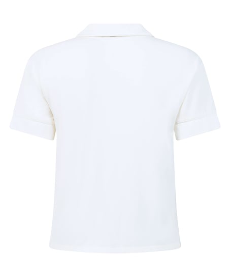 Essential Jersey Short-Sleeved Jacket, White