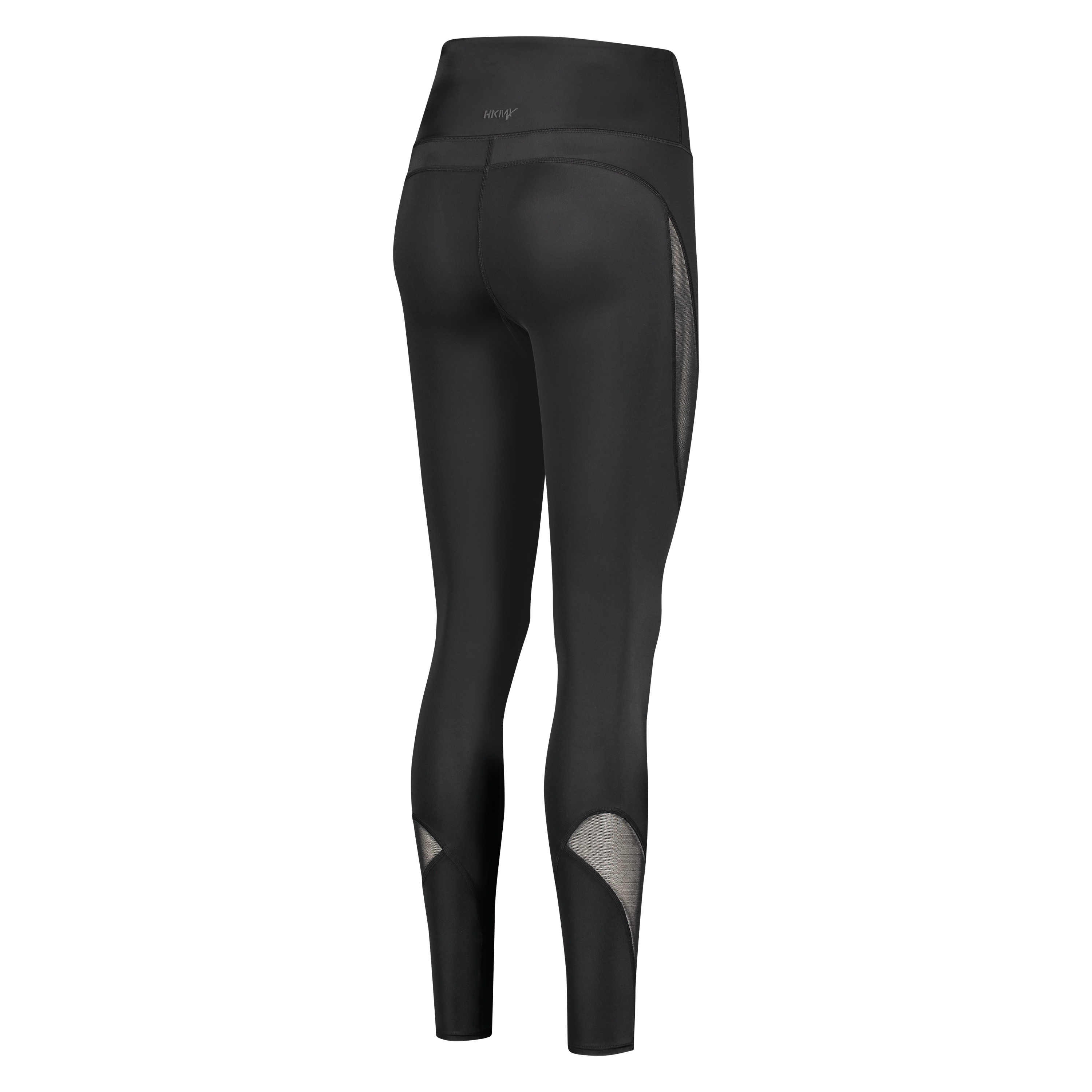 HKMX High waisted sport legging mesh, Black, main