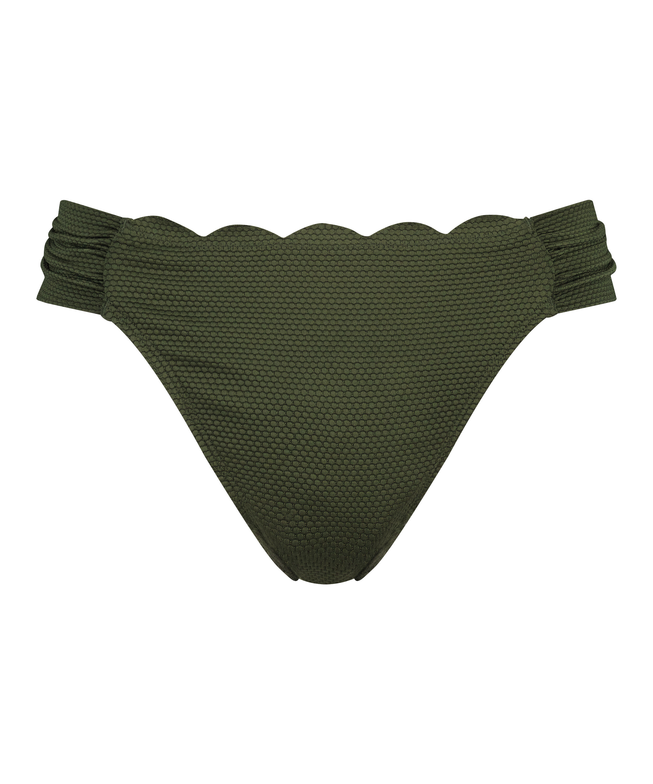 Scallop Rio Bikini Bottoms, Green