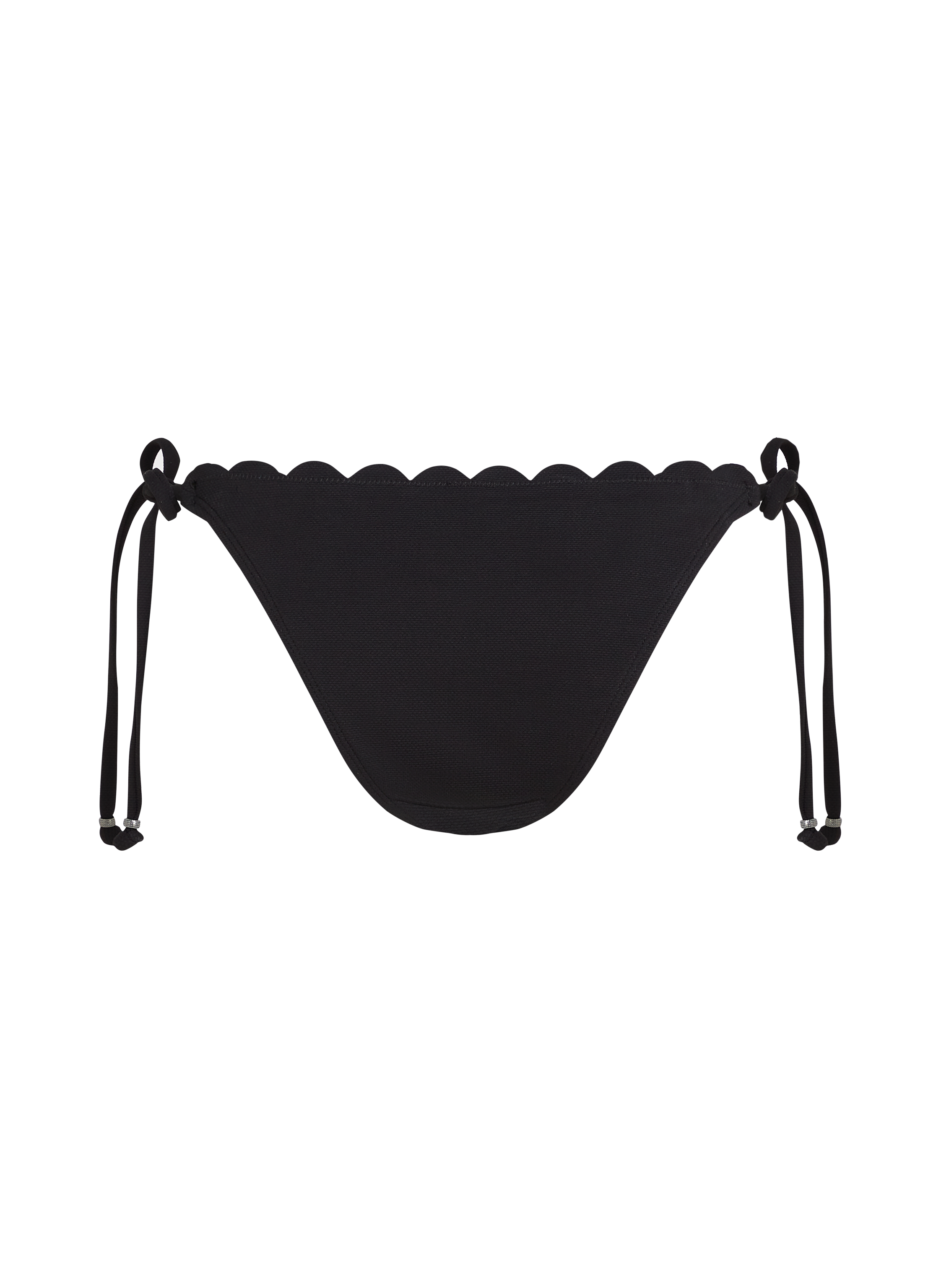 Scallop Bikini Bottoms, Black, main