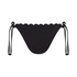 Scallop Bikini Bottoms, Black