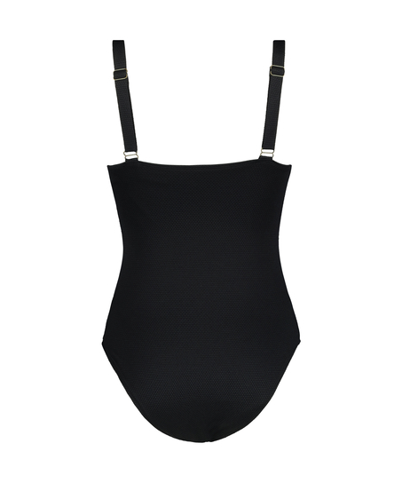 Scallop swimsuit, Black