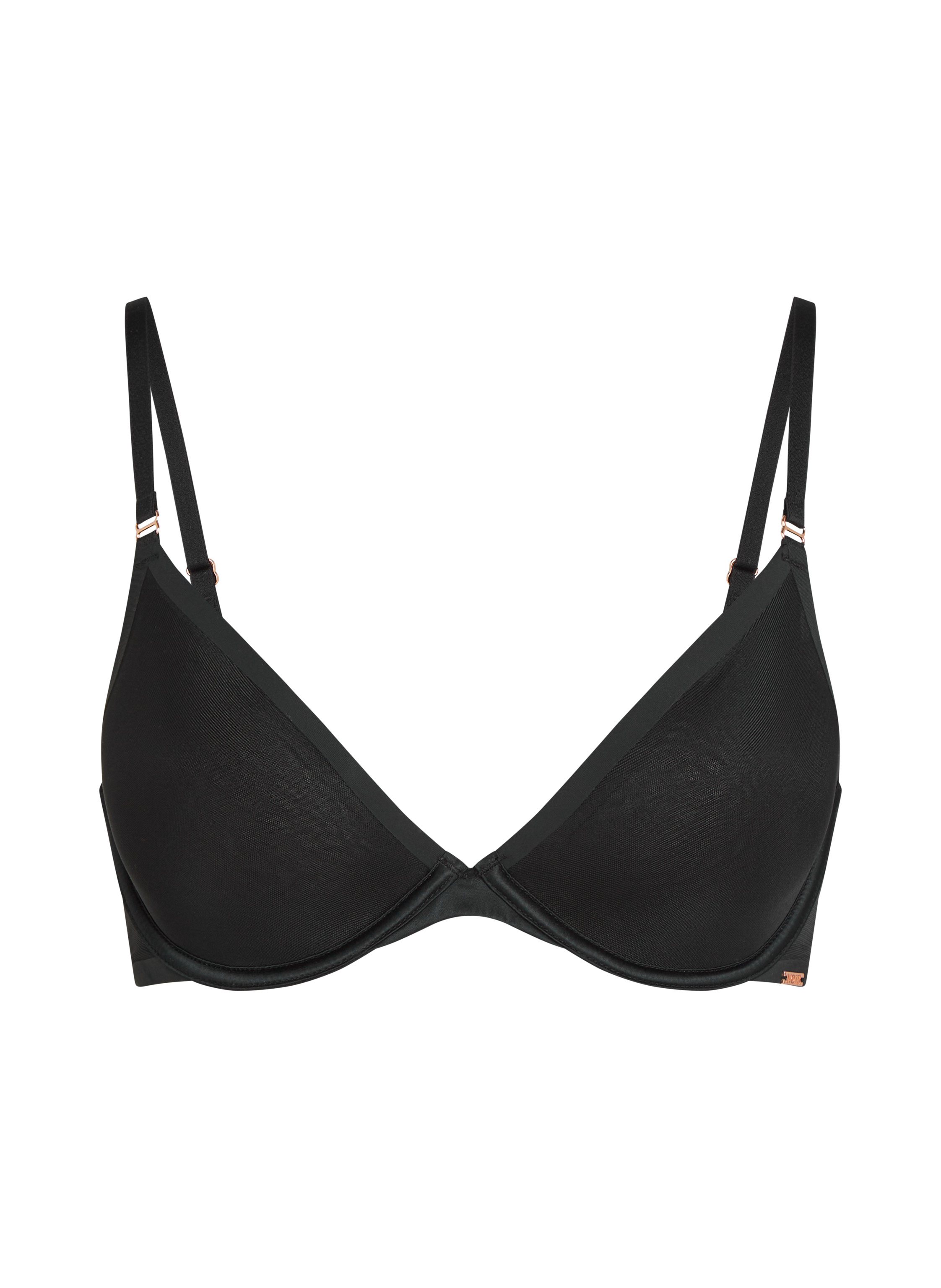 Essential Padded Underwired Bra, Black, main