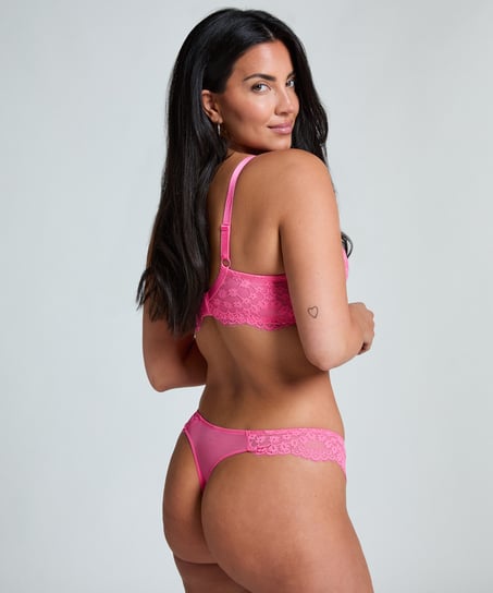 Daisy Non-Padded Underwired Bra, Pink