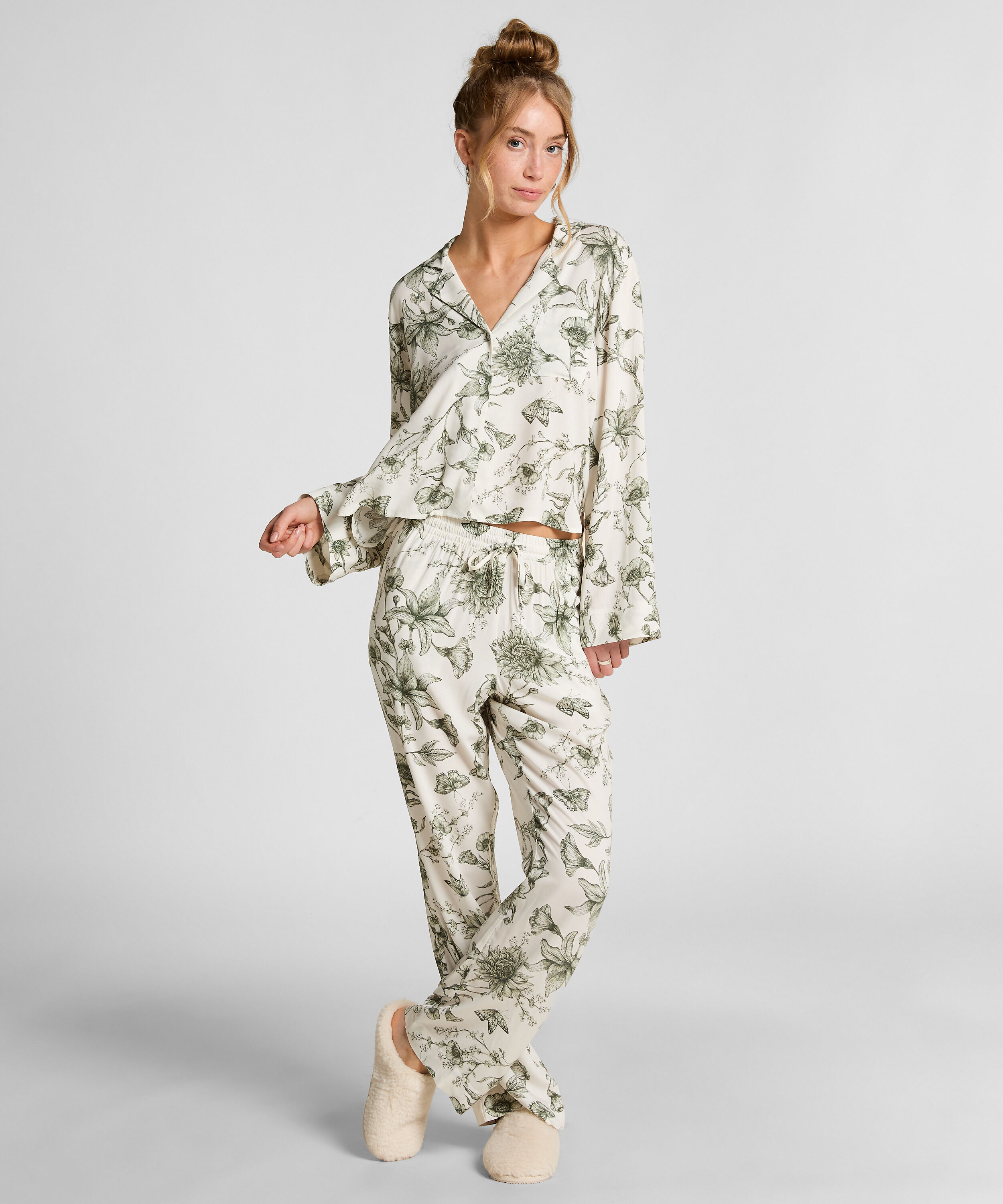 Petite Storylover Pyjama Pants, White Petite Storylover Pyjama Pants, White