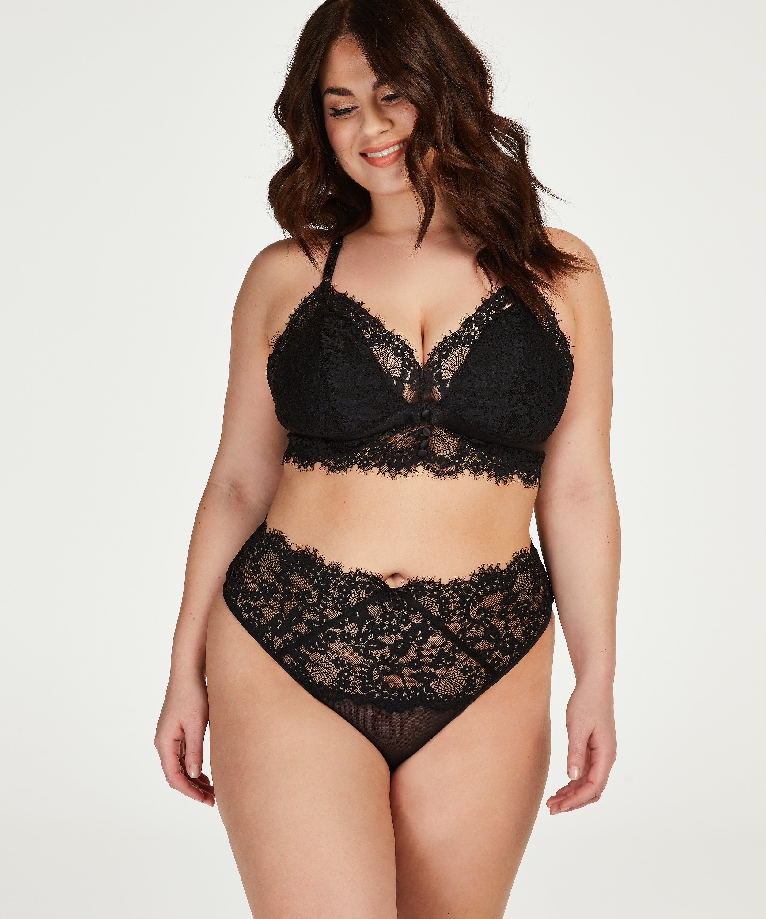 Olivia high thong Curvy, Black, main