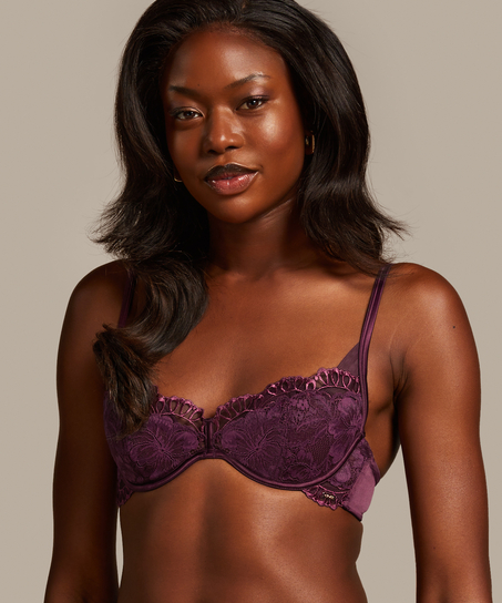 Samra Padded Underwired Bra, Purple