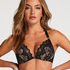 Sienna Padded Underwired Push-Up Bra, Black