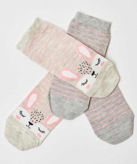 2 Pairs Of Socks, Grey