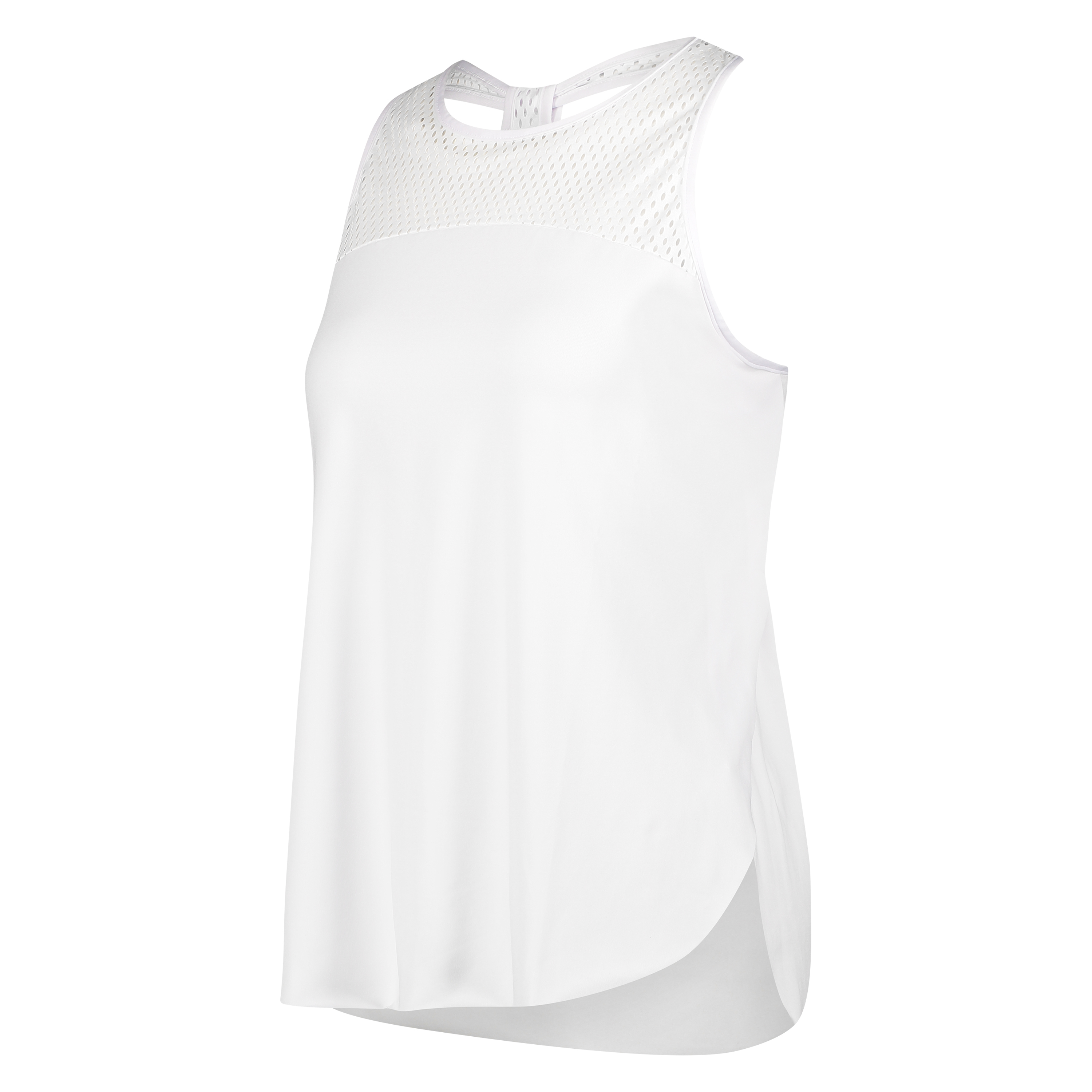 HKMX loose fit tank top, White, main