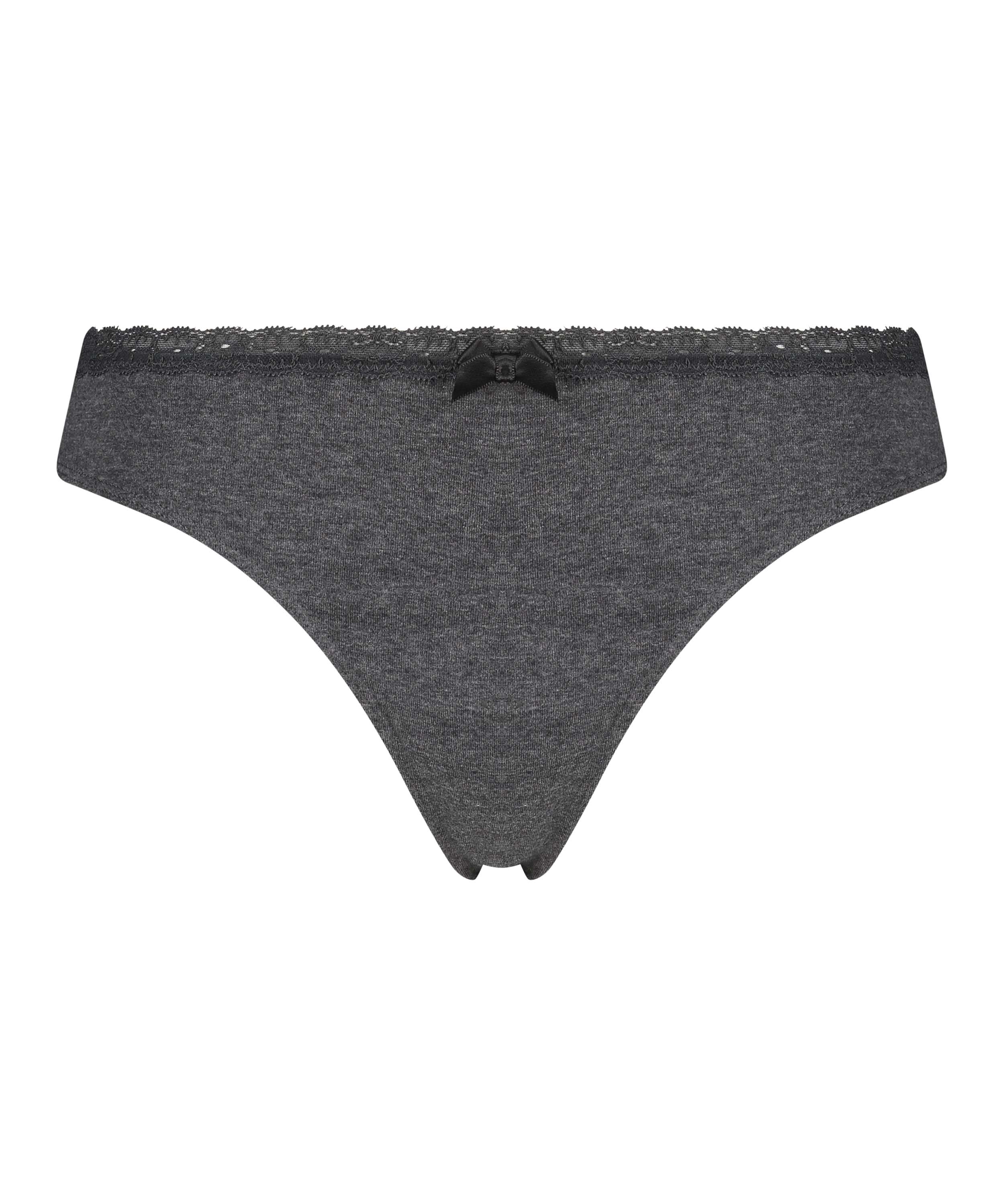 Cotton thong, Grey, main