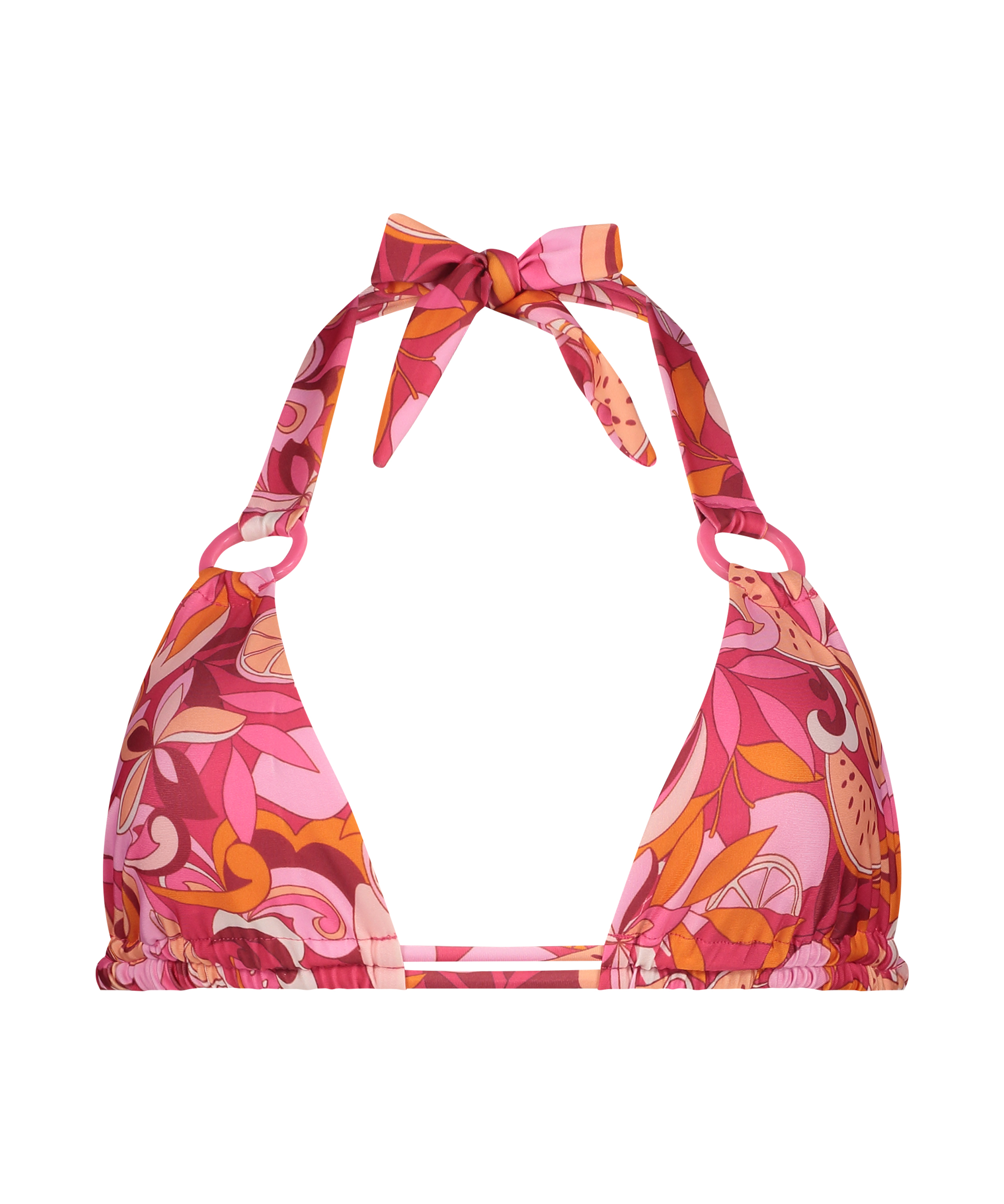 Miami Triangle Bikini Top, Pink, main