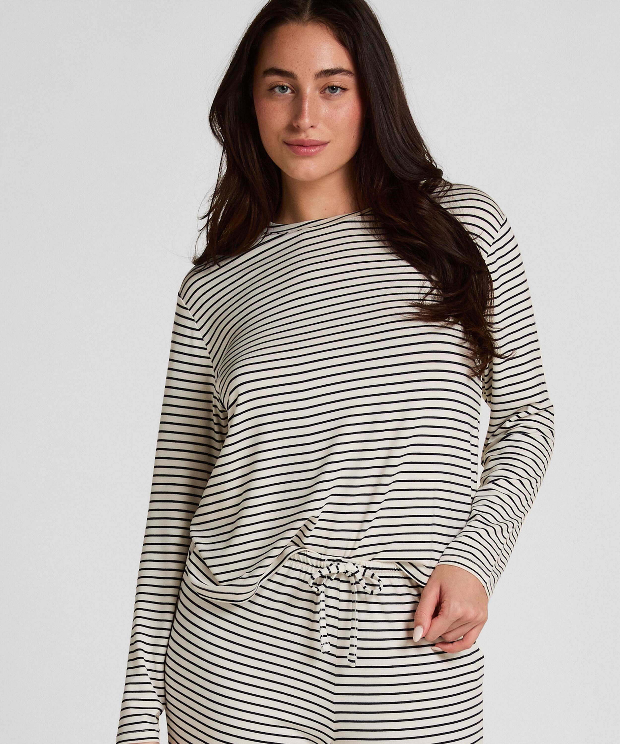 Pyjama Top Loose Jersey, White Pyjama Top Loose Jersey, White