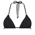 Doha triangle bikini top, Black