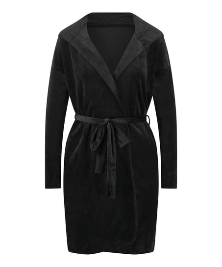 Velours Bathrobe, Black