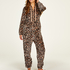Flannel Fleece Onesie, Brown