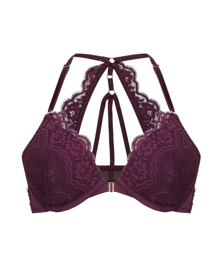 Padded underwired push-up bra Melissa, Purple