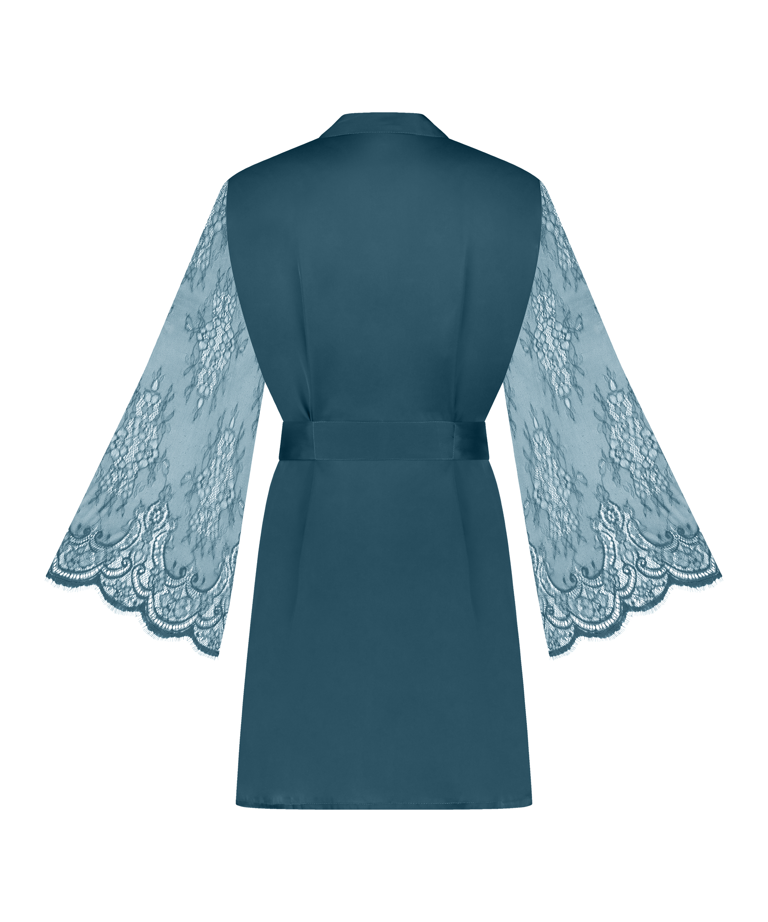 Satin Kimono, Blue, main