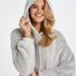 Snuggle Fleece Dress, Grey