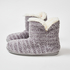 Chenille slippers, Grey